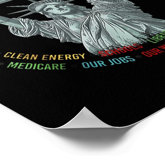 Widerstand der USA gegen Freiheitsstatue abhalten Poster (Ecke)