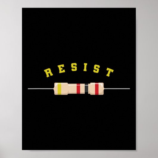 Widerstand Elektronik Bauteil Elektronik Poster (Vorne)