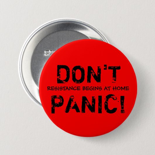 Widerstand fängt zu Hause Knopf an Button (Vorne & Hinten)