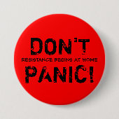 Widerstand fängt zu Hause Knopf an Button (Vorderseite)