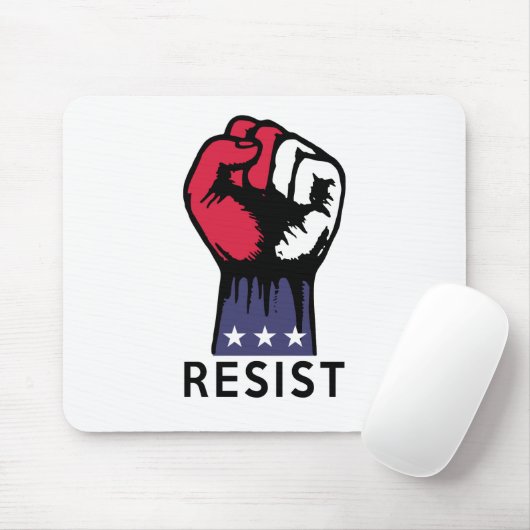Widerstand-Faust-Kampf-politische Korruption Mousepad (Mit Mouse)