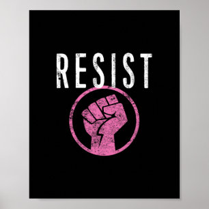 Widerstand Faust T-Shirt - Sei Teil des Widerstand Poster