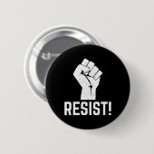 Widerstand Faust Widerstand Vintage Button (Vorne & Hinten)