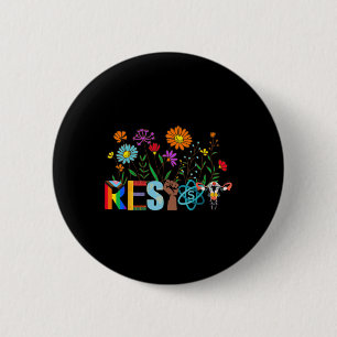 Widerstand floraler Anti-Trump-politischer Protest Button