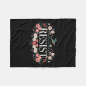 Widerstand gegen den Blumenprotest Trump gegen Tru Fleecedecke (Vorderseite (Horizontal))