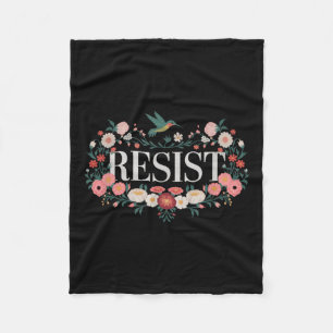 Widerstand gegen den Blumenprotest Trump gegen Tru Fleecedecke