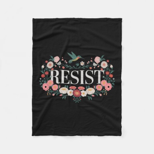 Widerstand gegen den Blumenprotest Trump gegen Tru Fleecedecke (Vorderseite)