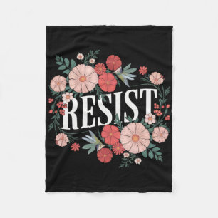 Widerstand gegen den Blumenprotest Trump gegen Tru Fleecedecke