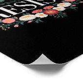 Widerstand gegen den Blumenprotest Trump gegen Tru Poster (Ecke)