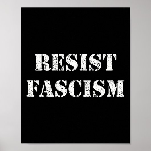 Widerstand gegen den Faschismus Poster (Vorne)