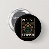 Widerstand gegen den Faschismus Protest Trump gege Button (Vorne & Hinten)
