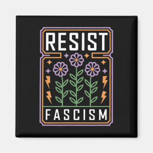 Widerstand gegen den Faschismus Protest Trump gege Magnet