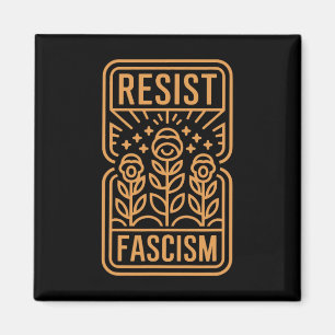 Widerstand gegen den Faschismus Protest Trump gege Magnet