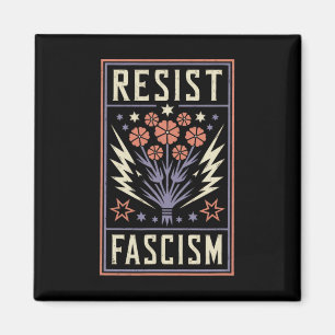 Widerstand gegen den Faschismus Protest Trump gege Magnet