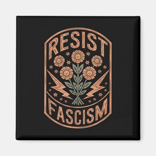 Widerstand gegen den Faschismus Protest Trump gege Magnet (Vorne)