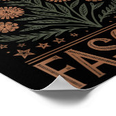 Widerstand gegen den Faschismus Protest Trump gege Poster (Ecke)