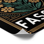 Widerstand gegen den Faschismus Protest Trump gege Poster (Ecke)