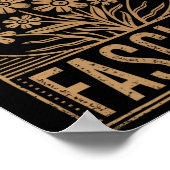 Widerstand gegen den Faschismus Protest Trump gege Poster (Ecke)