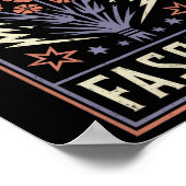 Widerstand gegen den Faschismus Protest Trump gege Poster (Ecke)