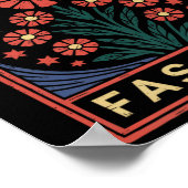 Widerstand gegen den Faschismus Protest Trump gege Poster (Ecke)