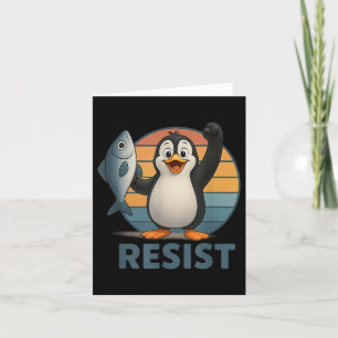 Widerstand gegen Penguin-Aktivismus-Pinguine Prote Karte