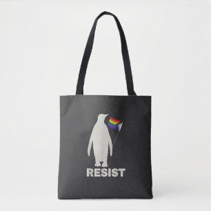 Widerstand gegen Pinguin gegen LGBT-Zölle gegen Tr Tasche
