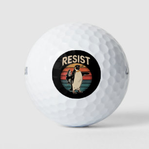 Widerstand gegen Pinguine Aktivismus Protest Tarif Golfball