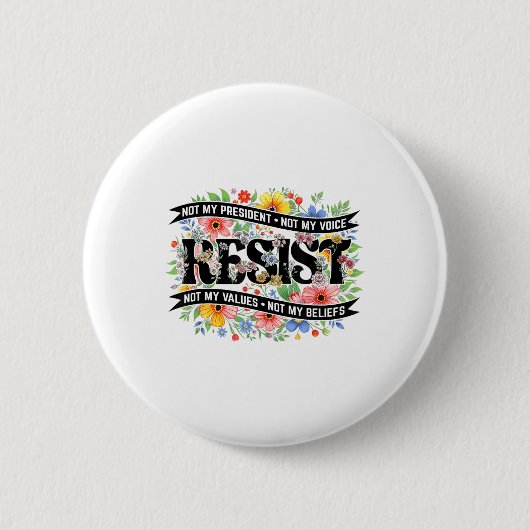 Widerstand gegen politische Proteste nicht mein Pr Button (Vorderseite)