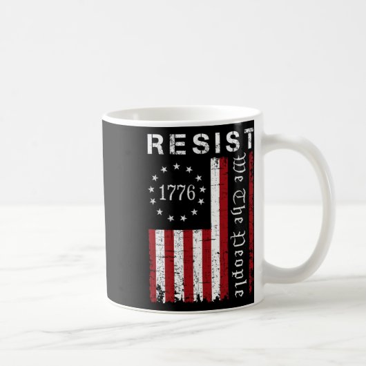 Widerstand gegen Protest Wir, die Volksflagge Prot Kaffeetasse (Rechts)