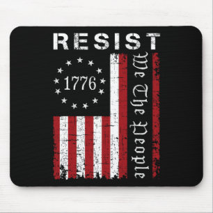 Widerstand gegen Protest Wir, die Volksflagge Prot Mousepad