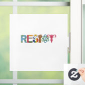 Widerstand gegen Shirt Faustprotest Liberale Fensteraufkleber (Zuhause)