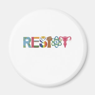 Widerstand gegen Shirt Faustprotest Liberale Magnet