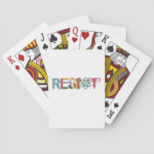 Widerstand gegen Shirt Faustprotest Liberale Spielkarten