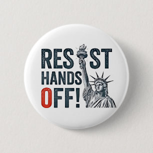 Widerstand gegen Trump gegen den Status der Freihe Button