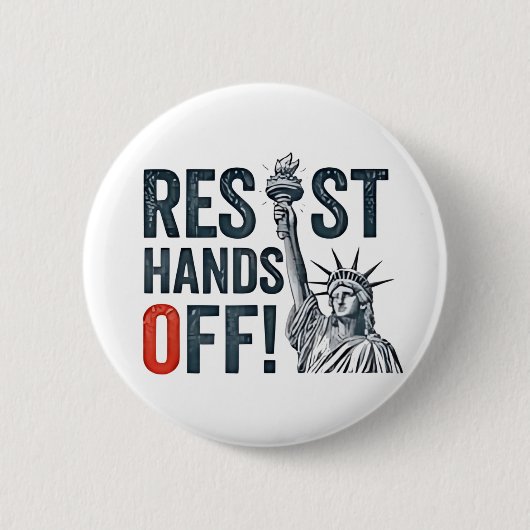 Widerstand gegen Trump gegen den Status der Freihe Button (Vorderseite)