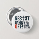 Widerstand gegen Trump gegen den Status der Freihe Button (Vorne & Hinten)