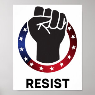 Widerstand gegen Trump Protest Politisch - Widerst Poster