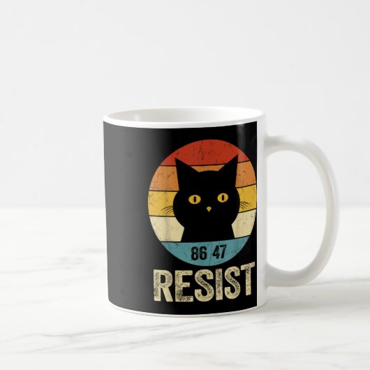 Widerstand gegen Trump T-Shirt Retro Widerstand ge Kaffeetasse (Rechts)