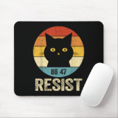 Widerstand gegen Trump T-Shirt Retro Widerstand ge Mousepad (Mit Mouse)