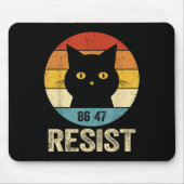 Widerstand gegen Trump T-Shirt Retro Widerstand ge Mousepad (Vorne)
