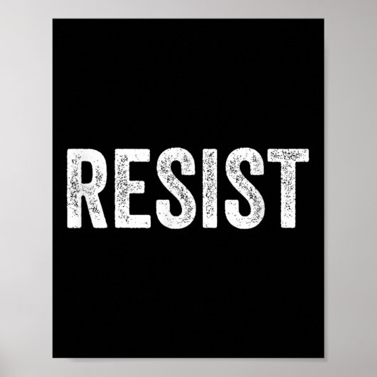 Widerstand gegen Trumpf Protest März Politischer D Poster (Vorne)