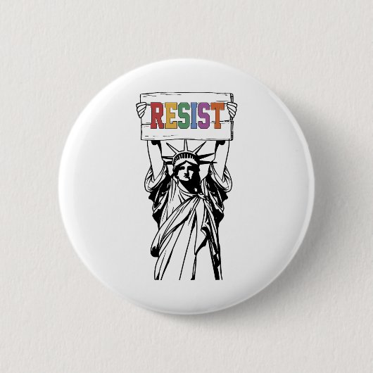 Widerstand gegen Trumps politischen Protest Button (Vorderseite)