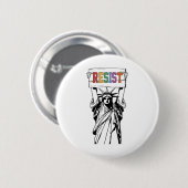 Widerstand gegen Trumps politischen Protest Button (Vorne & Hinten)