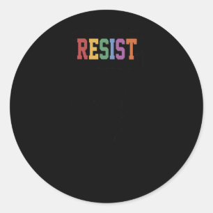 Widerstand gegen Trumps politischen Protest Runder Aufkleber