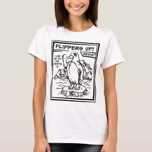 Widerstand gegen Zöllen T-Shirt (Vorderseite)