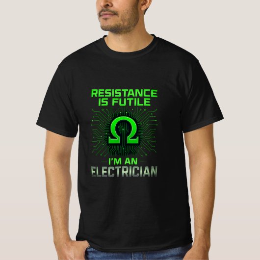 Widerstand ist der verschwenderische elektrische T T-Shirt (Vorderseite)