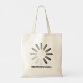 Widerstand ist im Gange Tragetasche (Rückseite)