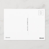 Widerstand ist NICHT fruchtbar schwarz und rosa Postkarte (Rückseite)