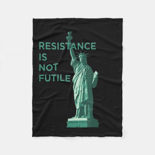 Widerstand ist nicht nutzbar grafisch fleecedecke (Vorderseite)