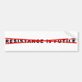 Widerstand ist NICHT sinnvoller Autoaufkleber (Vorne)